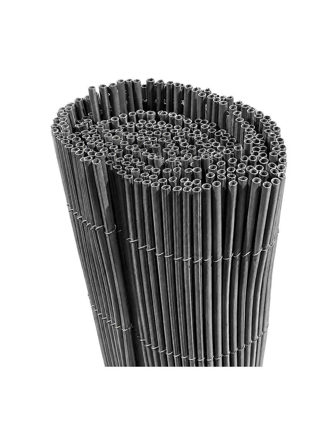 Mimbre Artificial con Tratamiento Anti-U JARDIN202 Gris 3m 2/5