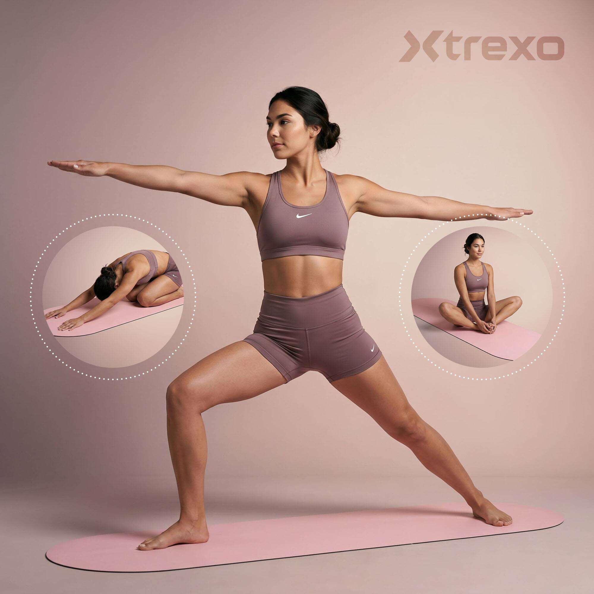Esterilla de ejercicio y yoga XTREXO SCULPT redondeada 183 x 61 4/8