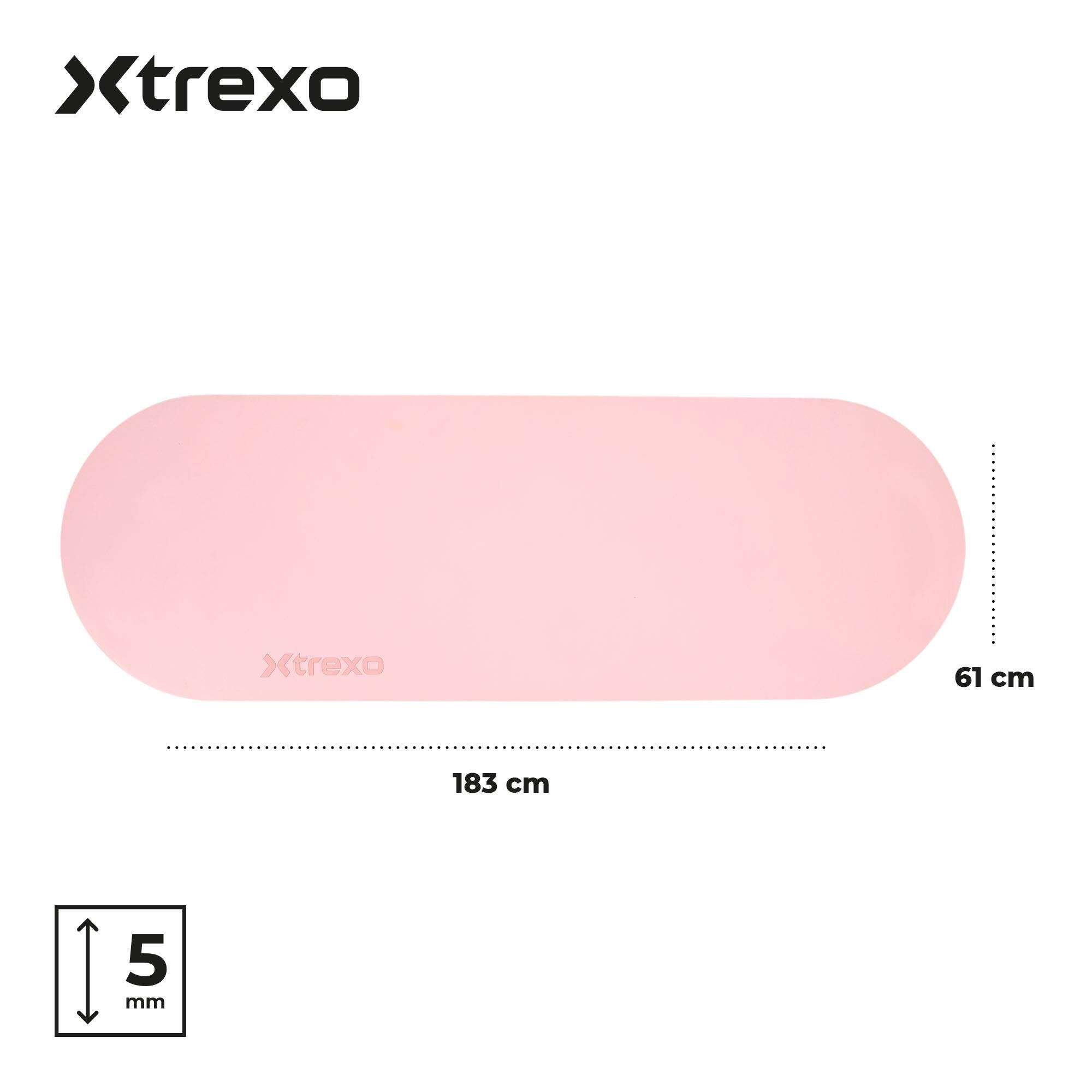 Esterilla de ejercicio y yoga XTREXO SCULPT redondeada 183 x 61 3/8