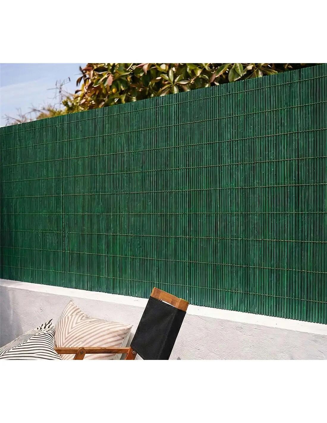 Mimbre Artificial con Tratamiento Anti-U JARDIN202 Verde 3m 3/5