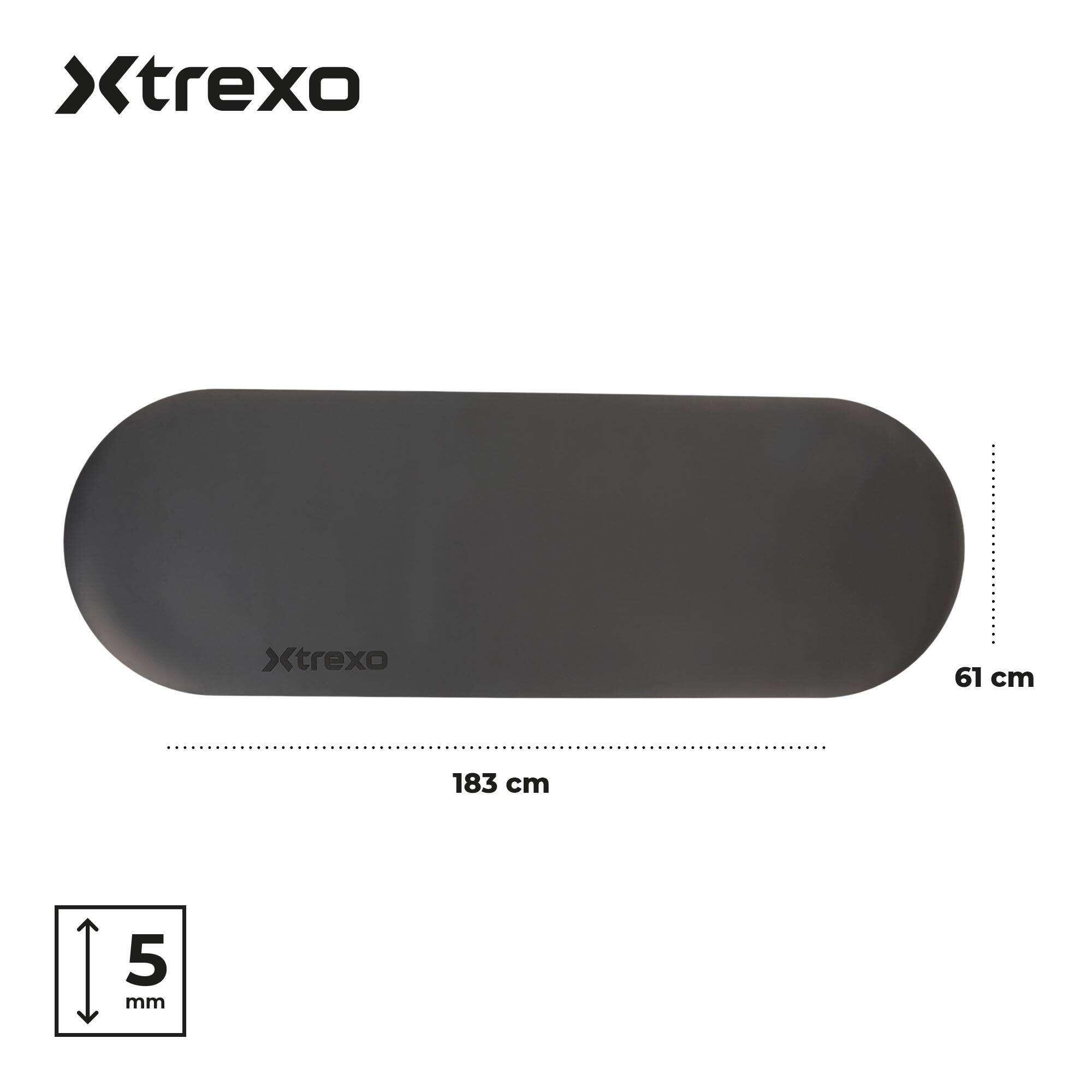 Tapete de exercícios e yoga XTREXO SCULPT arredondado 183 x 61 3/8