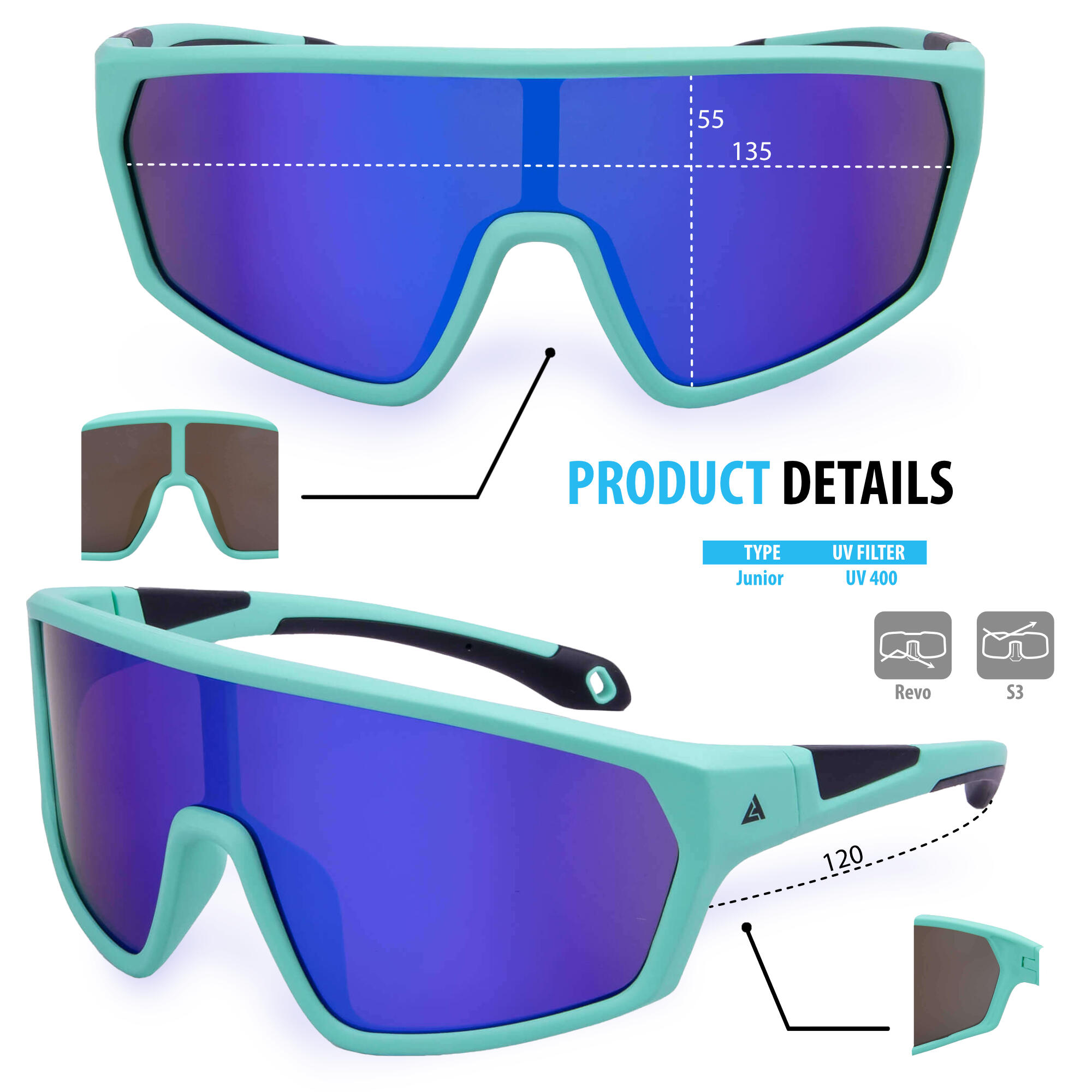 Junior-Sonnenbrille CHASE 6/6