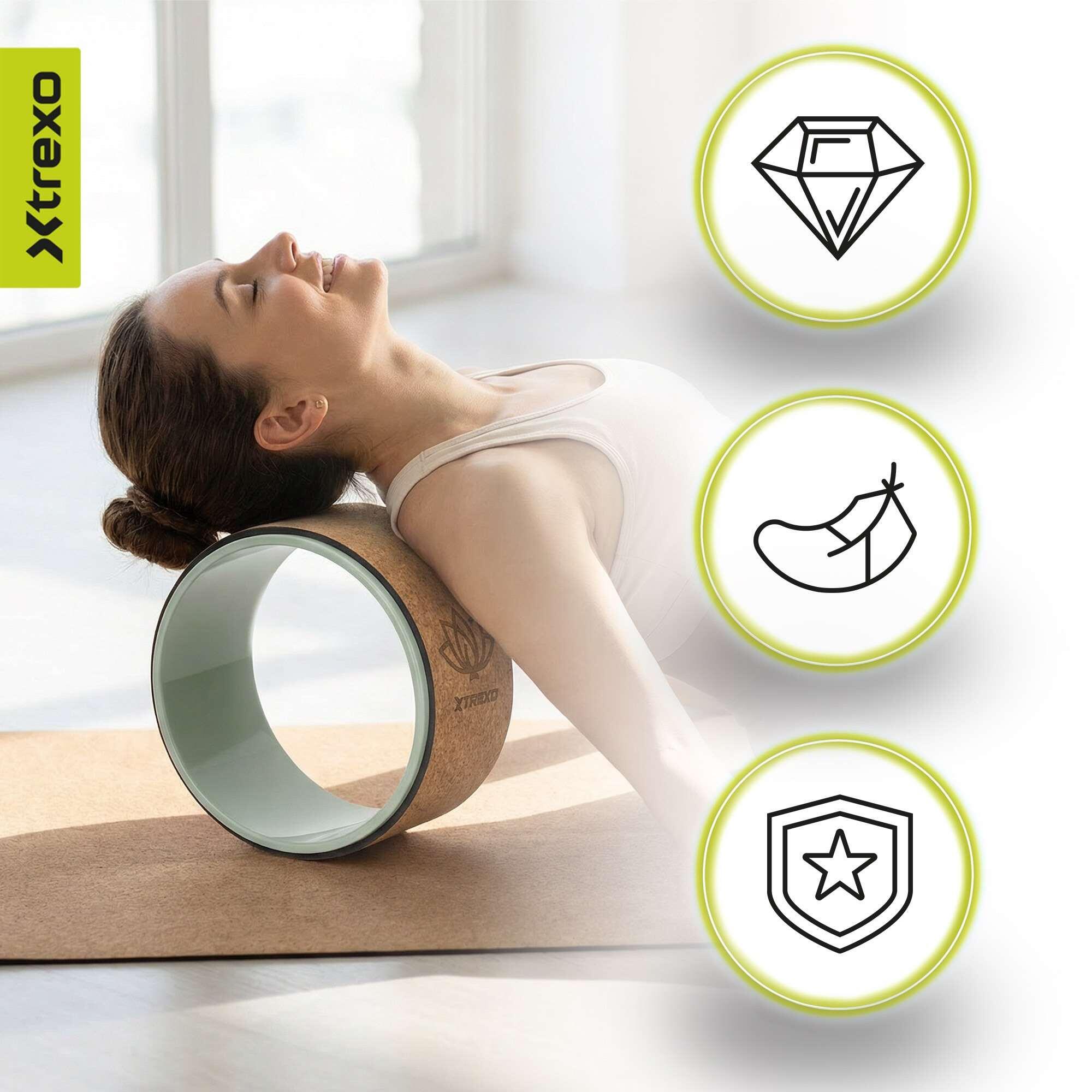 Aro de yoga XTREXO de corcho Flowheel 6/8