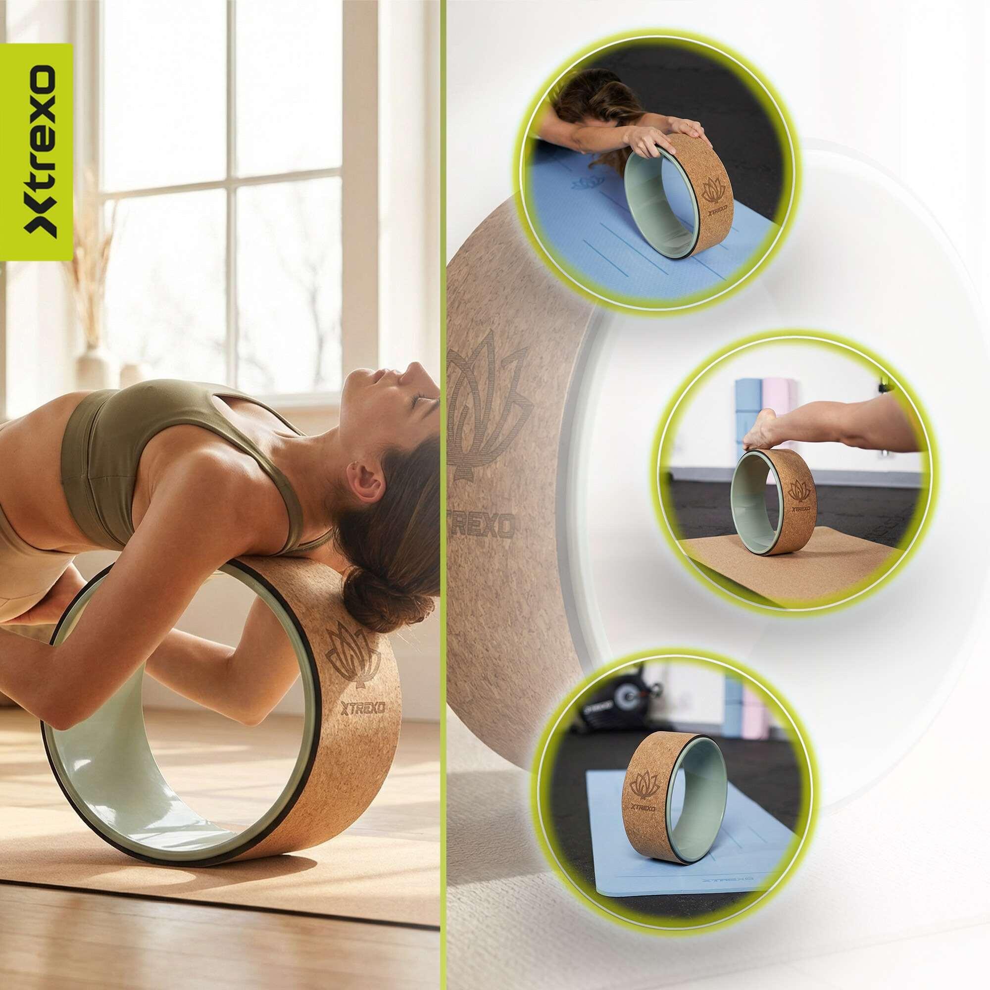 Aro de yoga XTREXO de corcho Flowheel 5/8