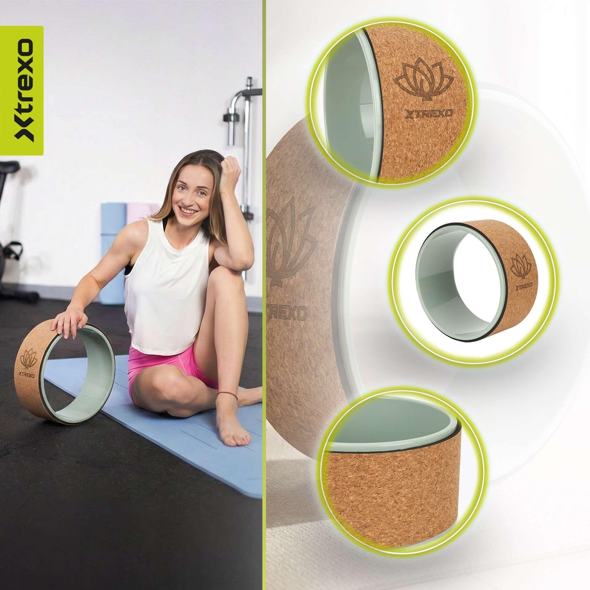Aro de yoga XTREXO de corcho Flowheel 4/8