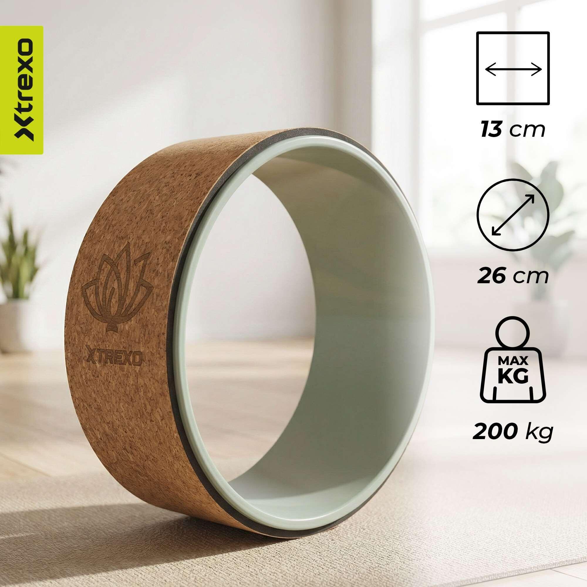 Aro de yoga XTREXO de corcho Flowheel 3/8