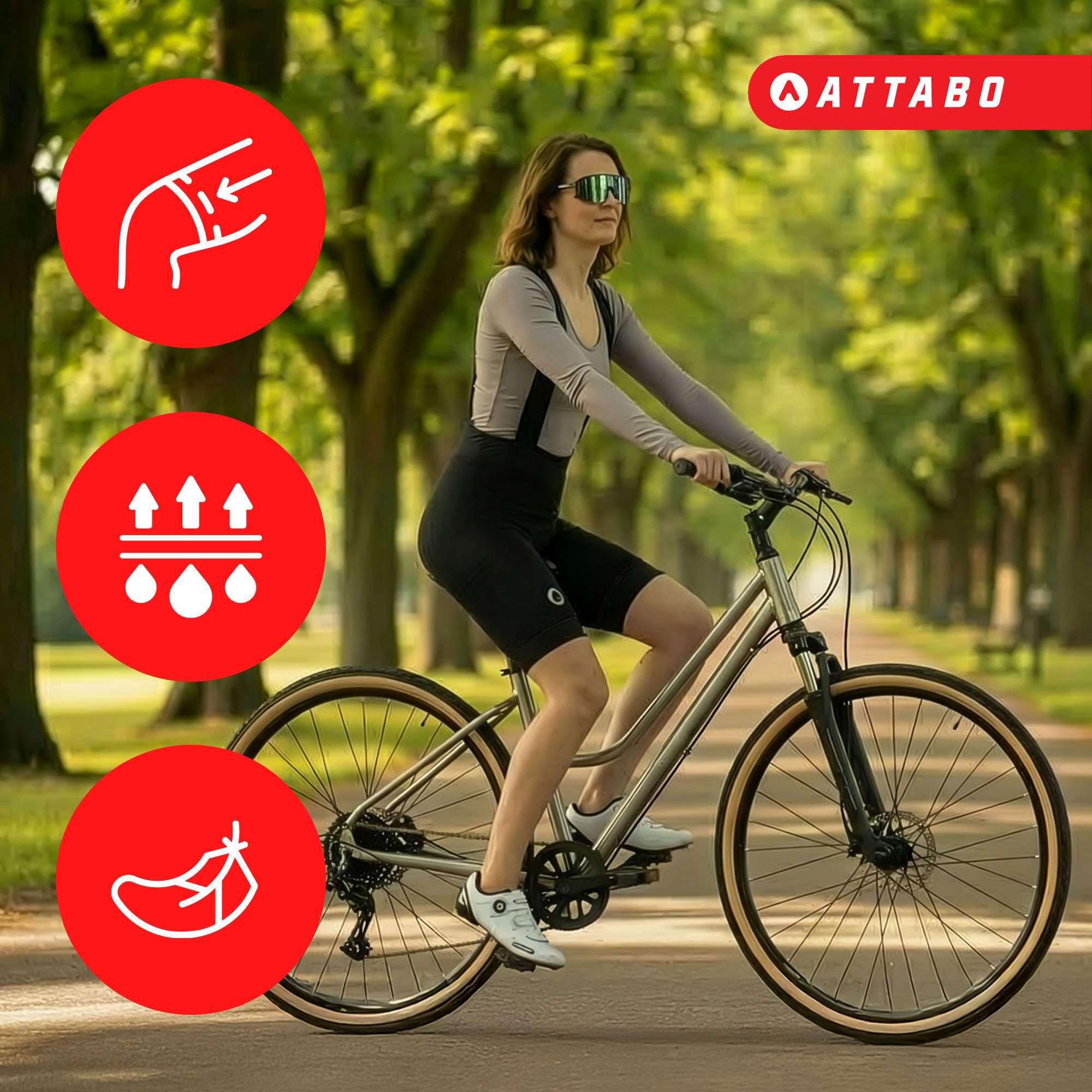 Pantalones cortos de ciclismo para mujer ATTABO Kirun WMNS Bib Shorts 5/7