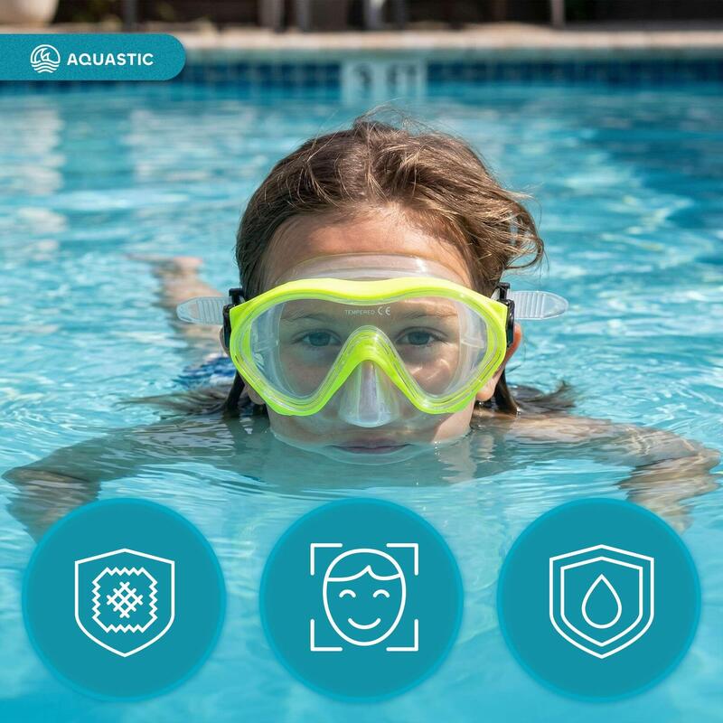 Mască de snorkeling pentru copii AQUASTIC Minke