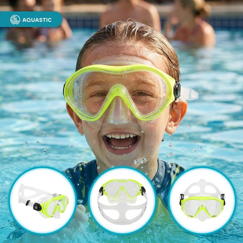 Mască de snorkeling pentru copii AQUASTIC Minke