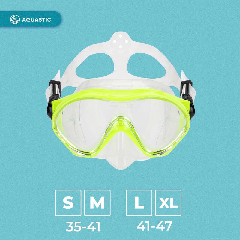 Mască de snorkeling pentru copii AQUASTIC Minke