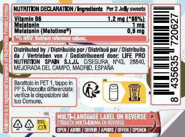 Caramelle gommose ibride alla melatonina - 60 caramelle gommose al mirtillo Lif 3/4