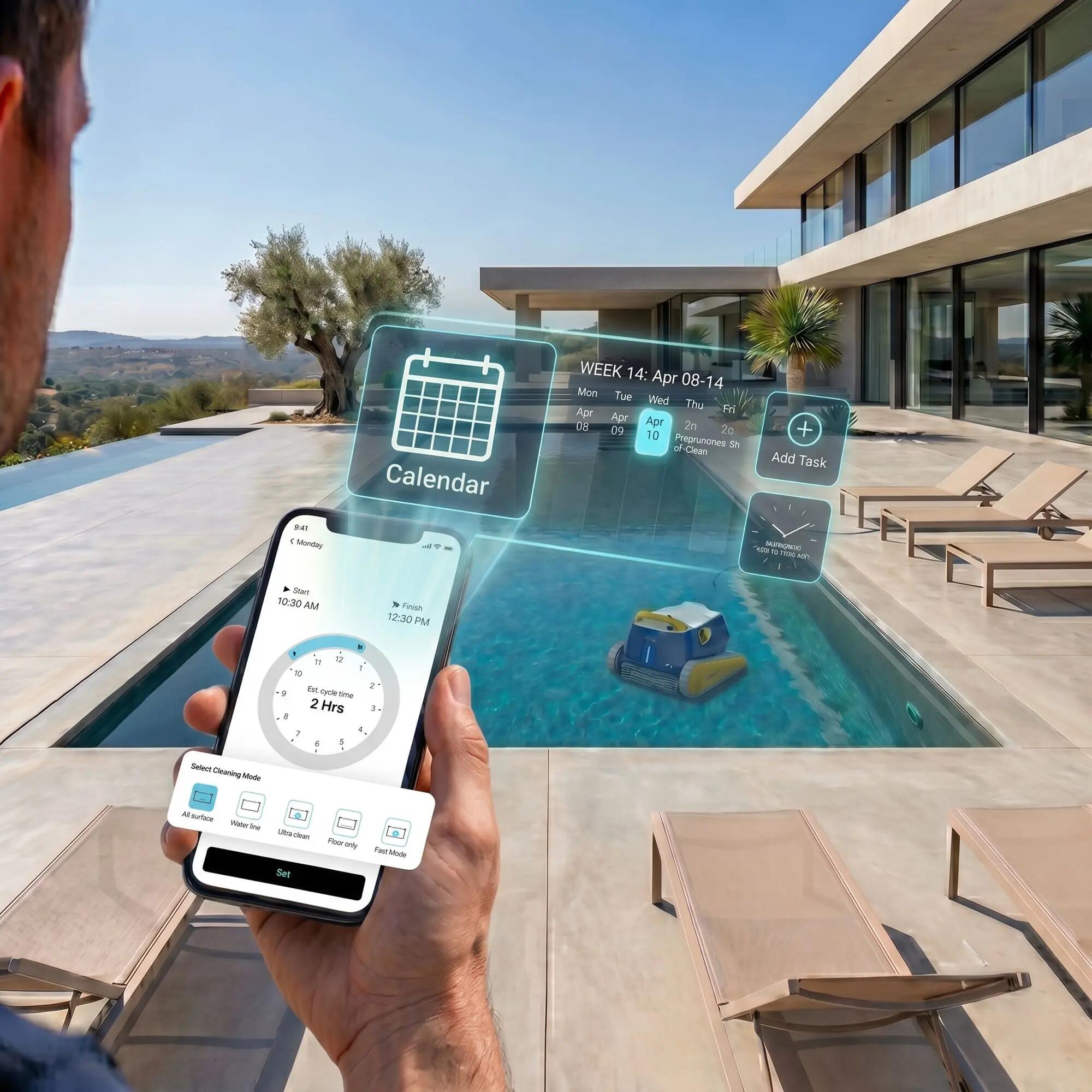 Robot limpiafondos piscina TRX4 Dolphin APP 3 en 1  programable 9/10