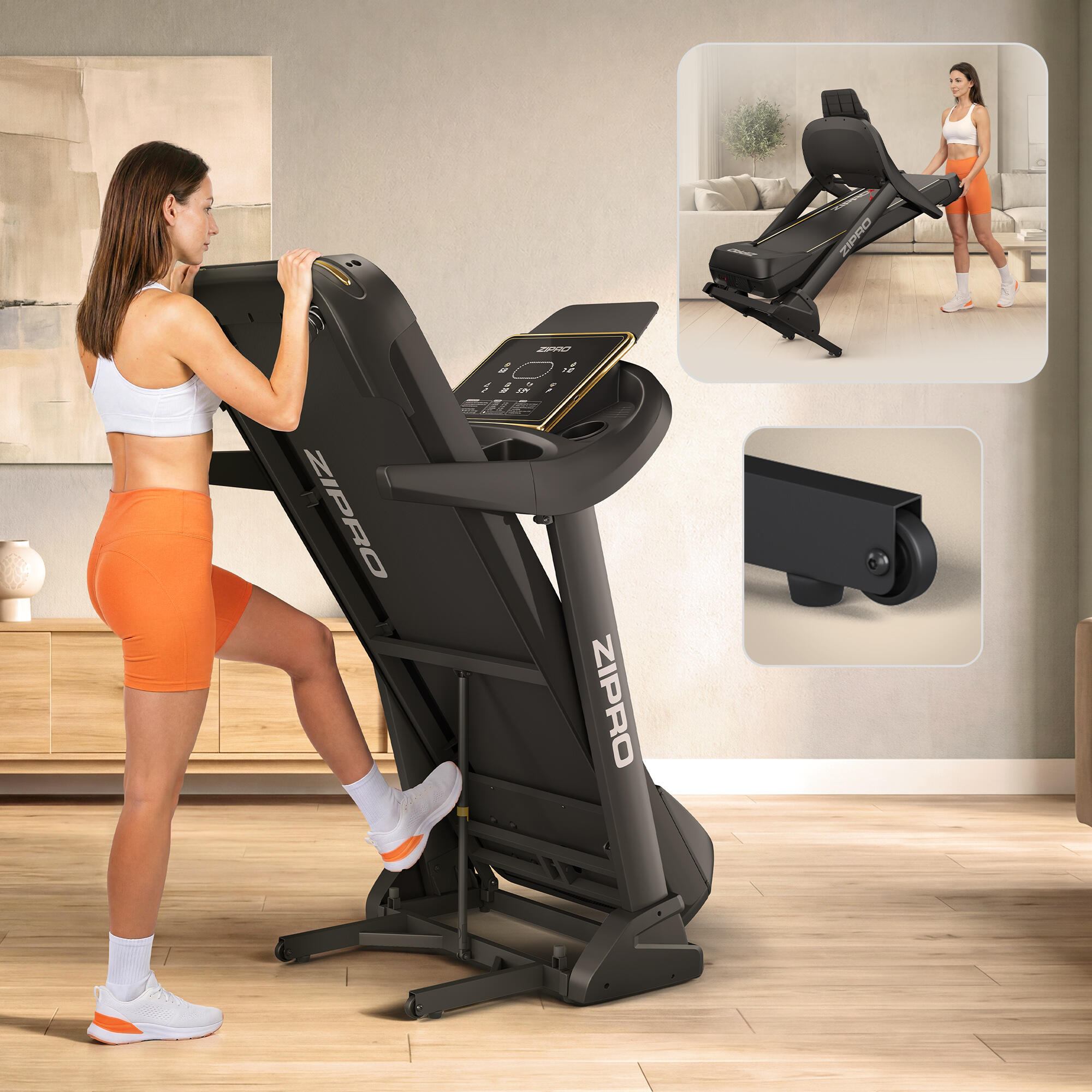 Bieżnia Domowa Elektryczna do Biegania do 22 km/h Zipro Pacemaker Gold iConsole+ 6/16