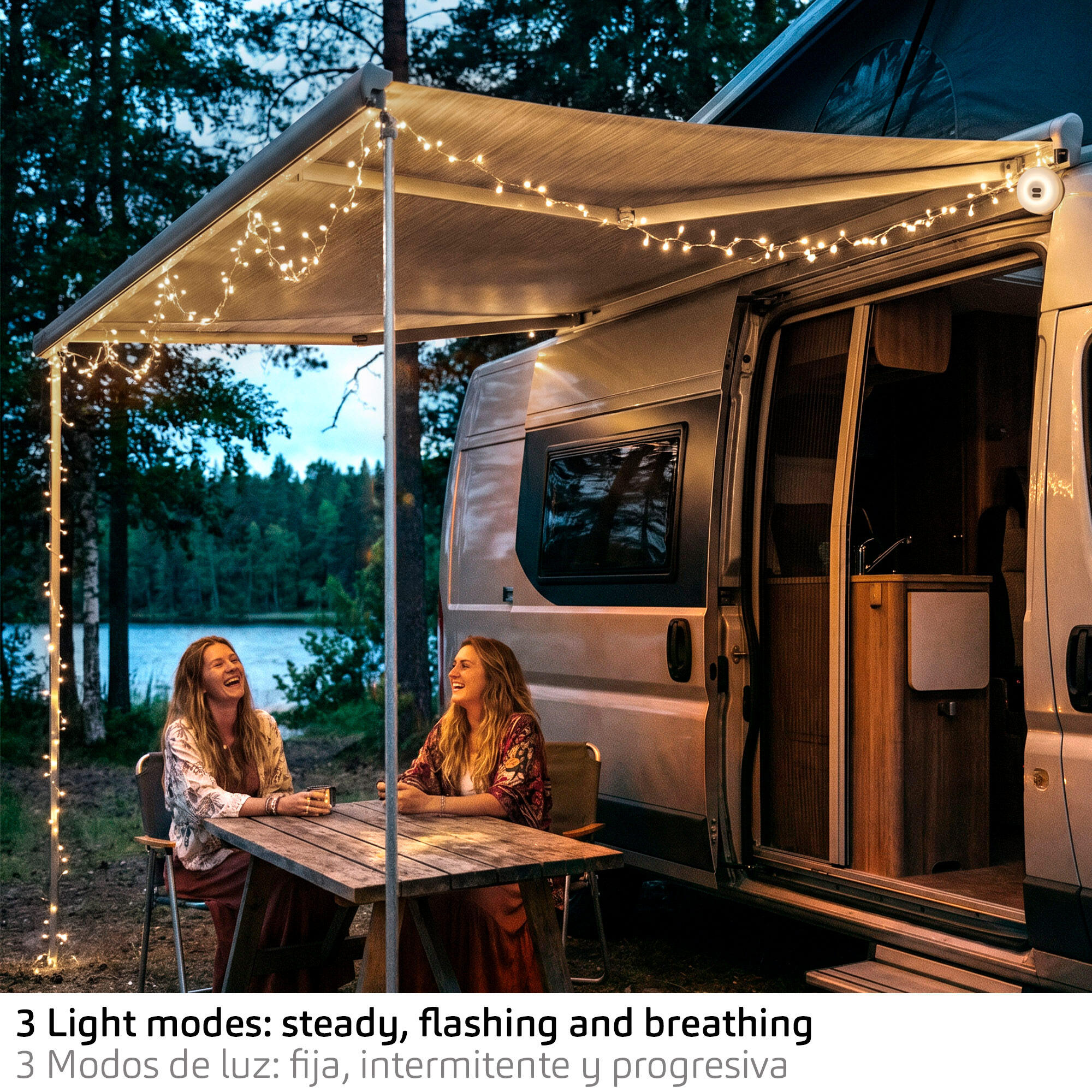 Aktive Lampe de camping LED et guirlande de 10 mètres avec 200 lumens 3/8