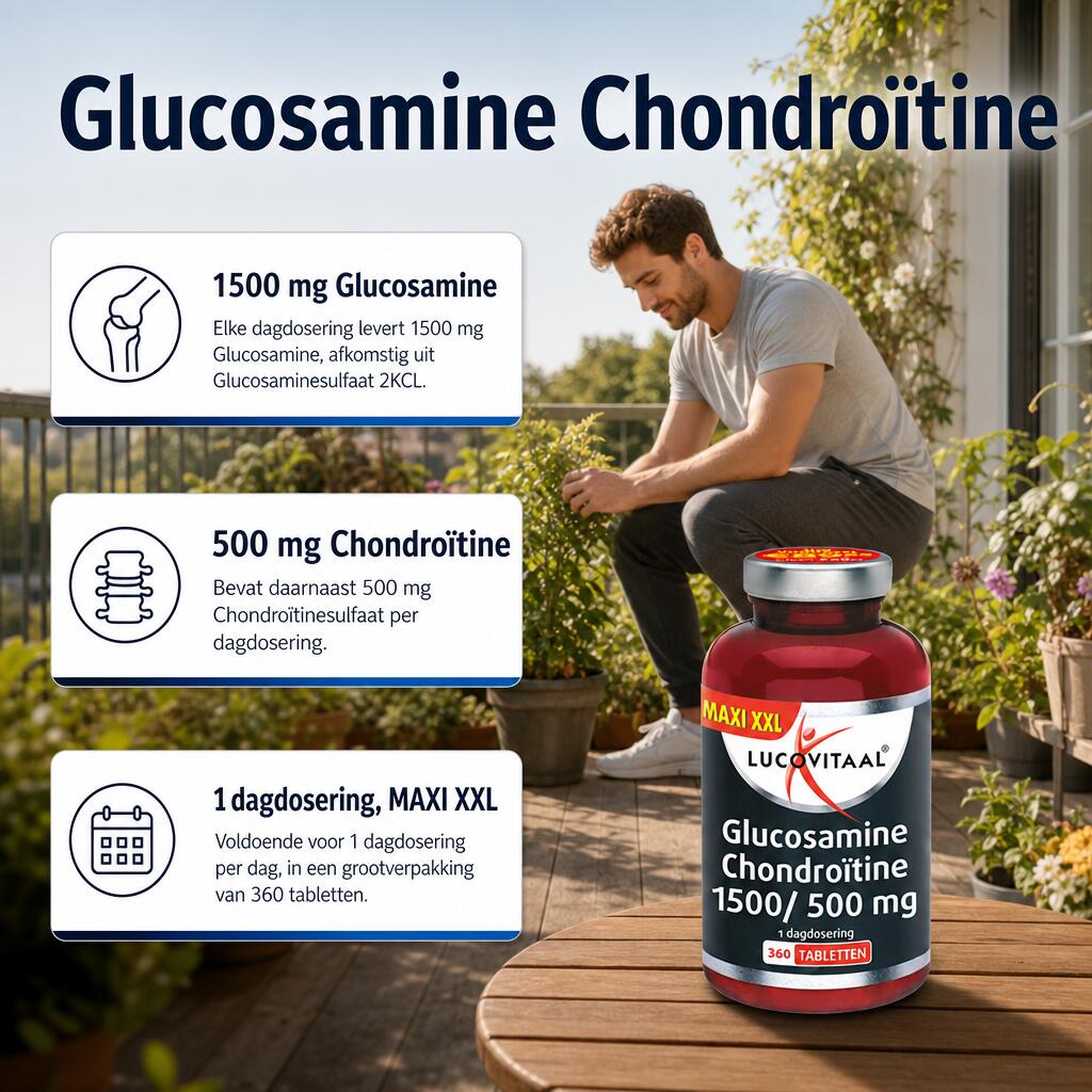 Lucovitaal Glucosamine Chondroïtine 360 tabletten MAXI XXL 2/5