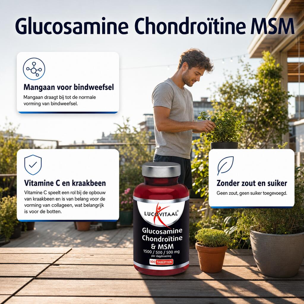 Lucovitaal Glucosamine Chondroïtine MSM 100 tabletten 2/5