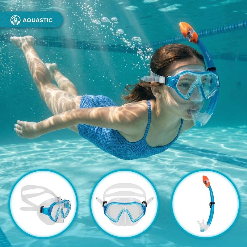 Set de snorkeling pentru copii AQUASTIC Shelly