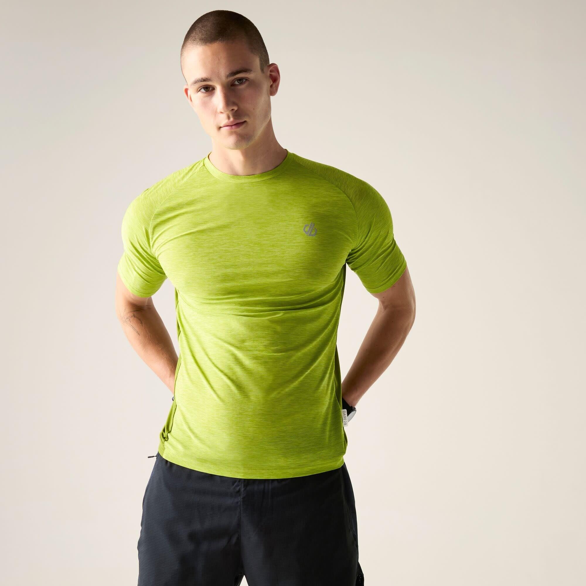T-shirt - Training - Heren - Power Up - Verkoelend, Ademend - Lime green 6/7