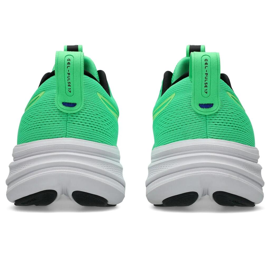 Men's Asics Gel Pulse 17 Green sneakers.