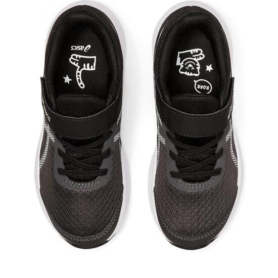 Scarpe da ginnastica in grigio grafite e bianco con tacco da 5 cm per bambini