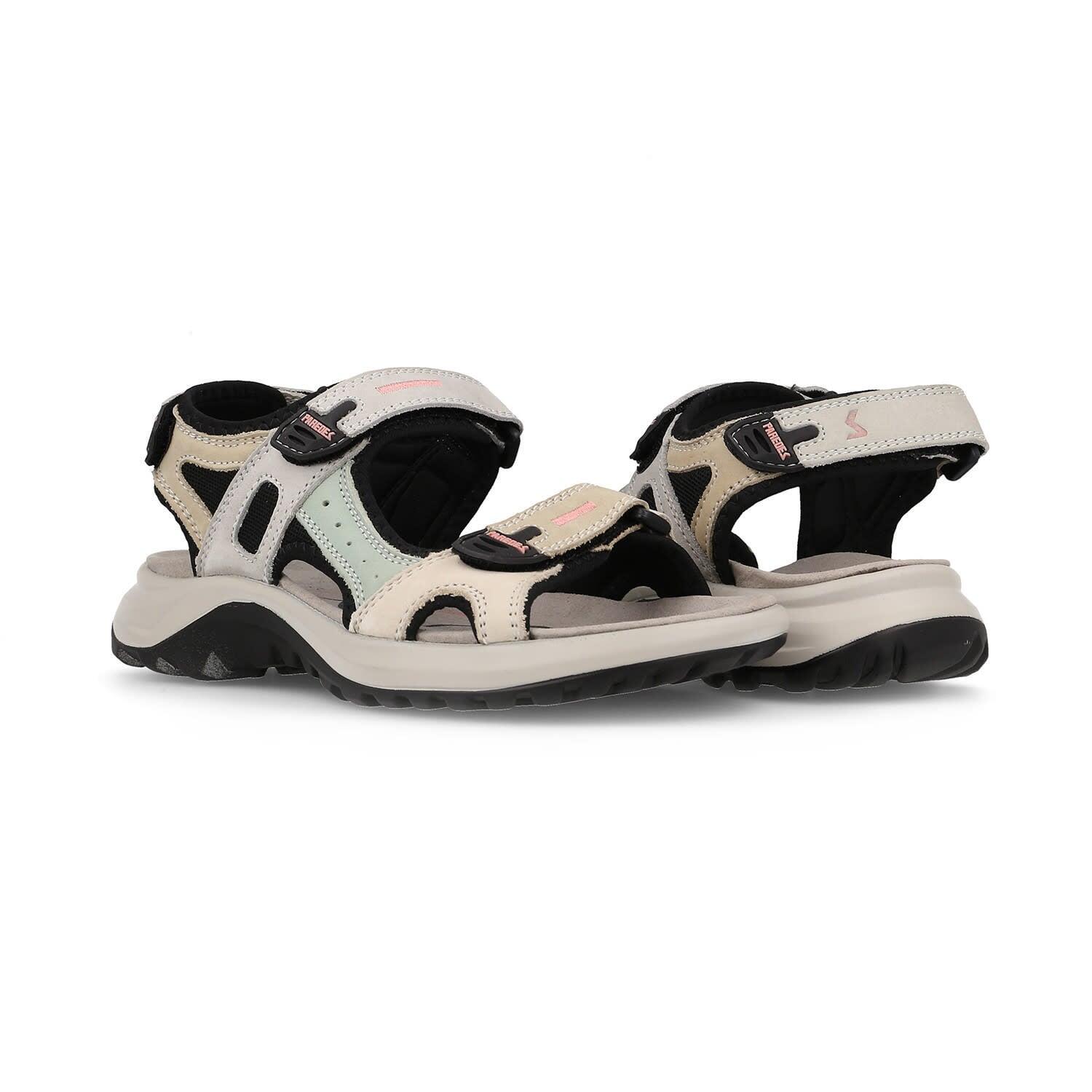 Sandales - Outdoor - Femme - Légères en nubuck - PAREDES Banyotes - Verde/Beig 5/6