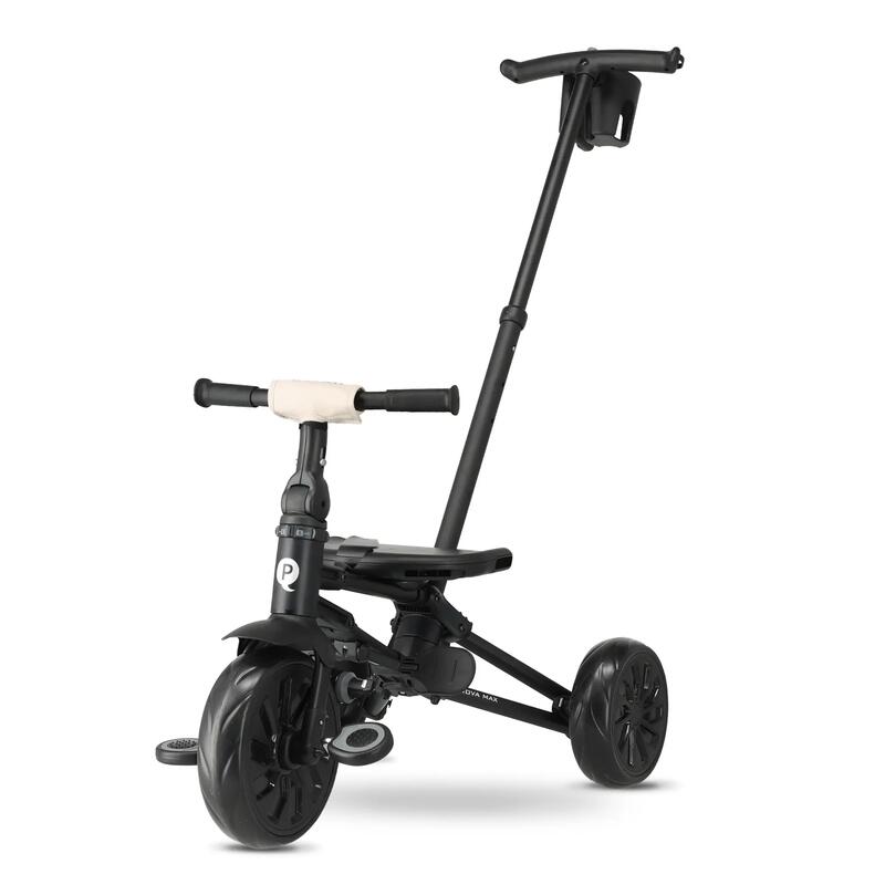 Tricicletă Qplay Nova Max cu Mâner de Împingere - Tricicletă 5 în 1 - Bej