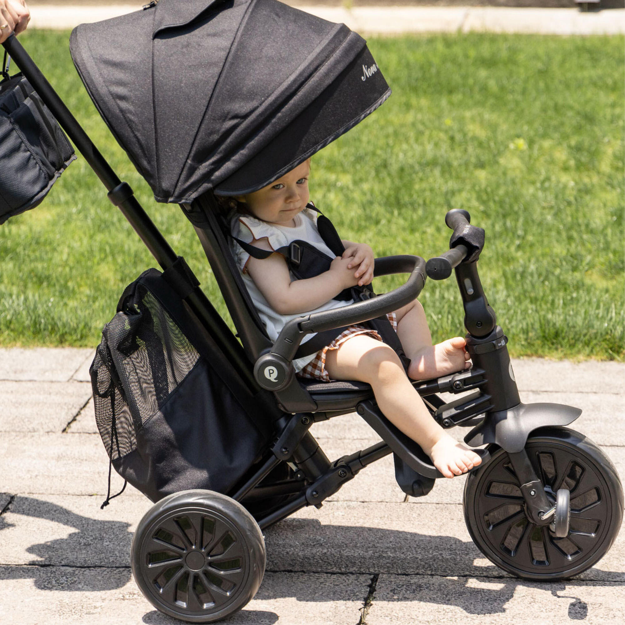 Qplay Nova Max Driewieler met Duwstang - Opvouwbare Peuterfiets - 5-in-1 - Zwart 5/10