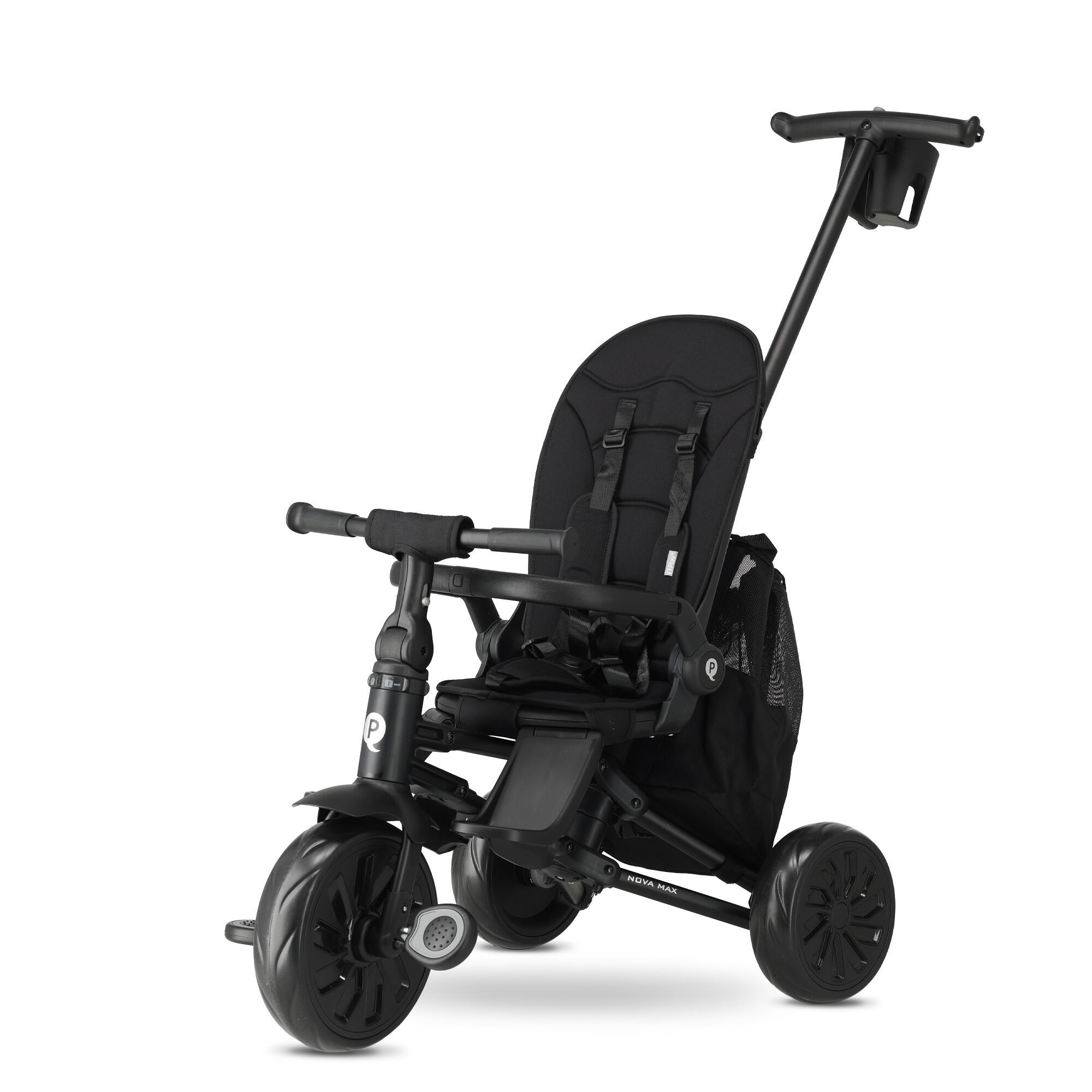 Qplay Nova Max Driewieler met Duwstang - Opvouwbare Peuterfiets - 5-in-1 - Zwart 4/10