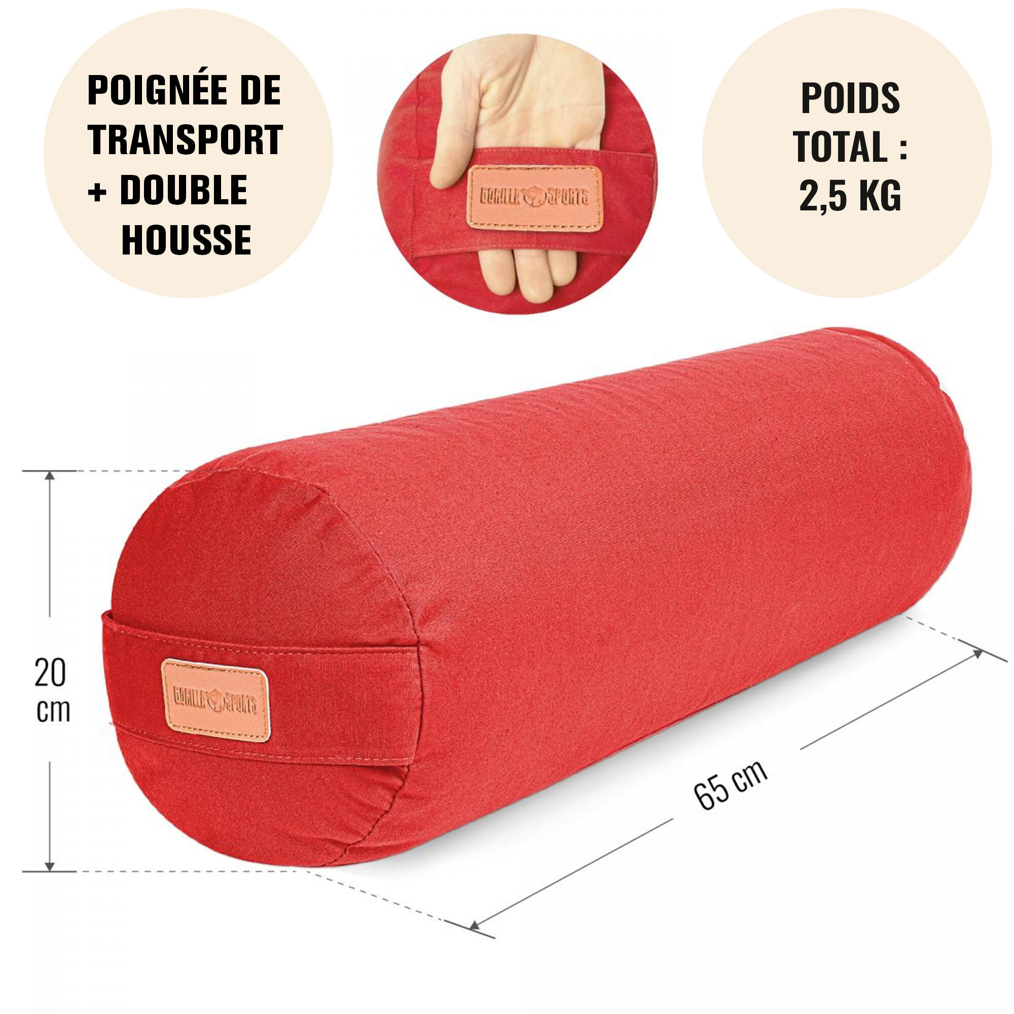 ALMOFADA DE IOGA | BOLAS DE ESPELTA BIOLÓGICA | SELECÇÃO DE CORES 5/7