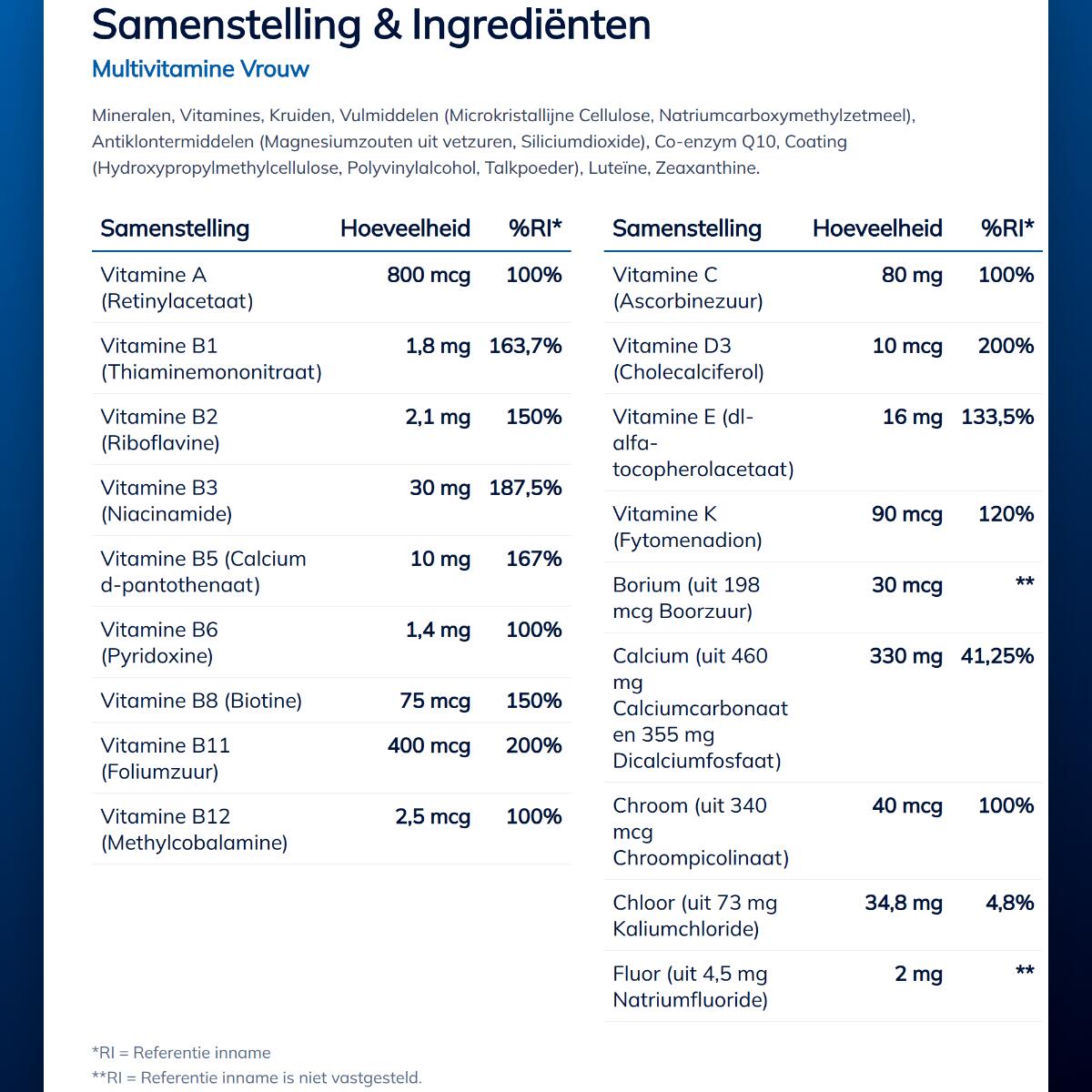 Lucovitaal Multivitamine Vrouw MAXI pot 120 tabletten 4/5