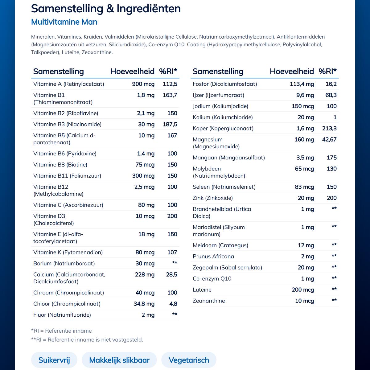 Lucovitaal Multivitamine Man MAXI pot 120 tabletten 4/5