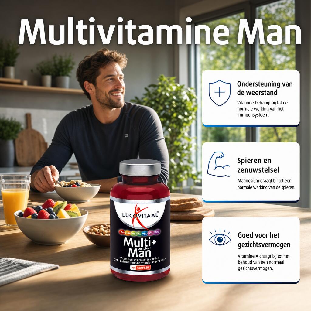 Lucovitaal Multivitamine Man MAXI pot 120 tabletten 2/5