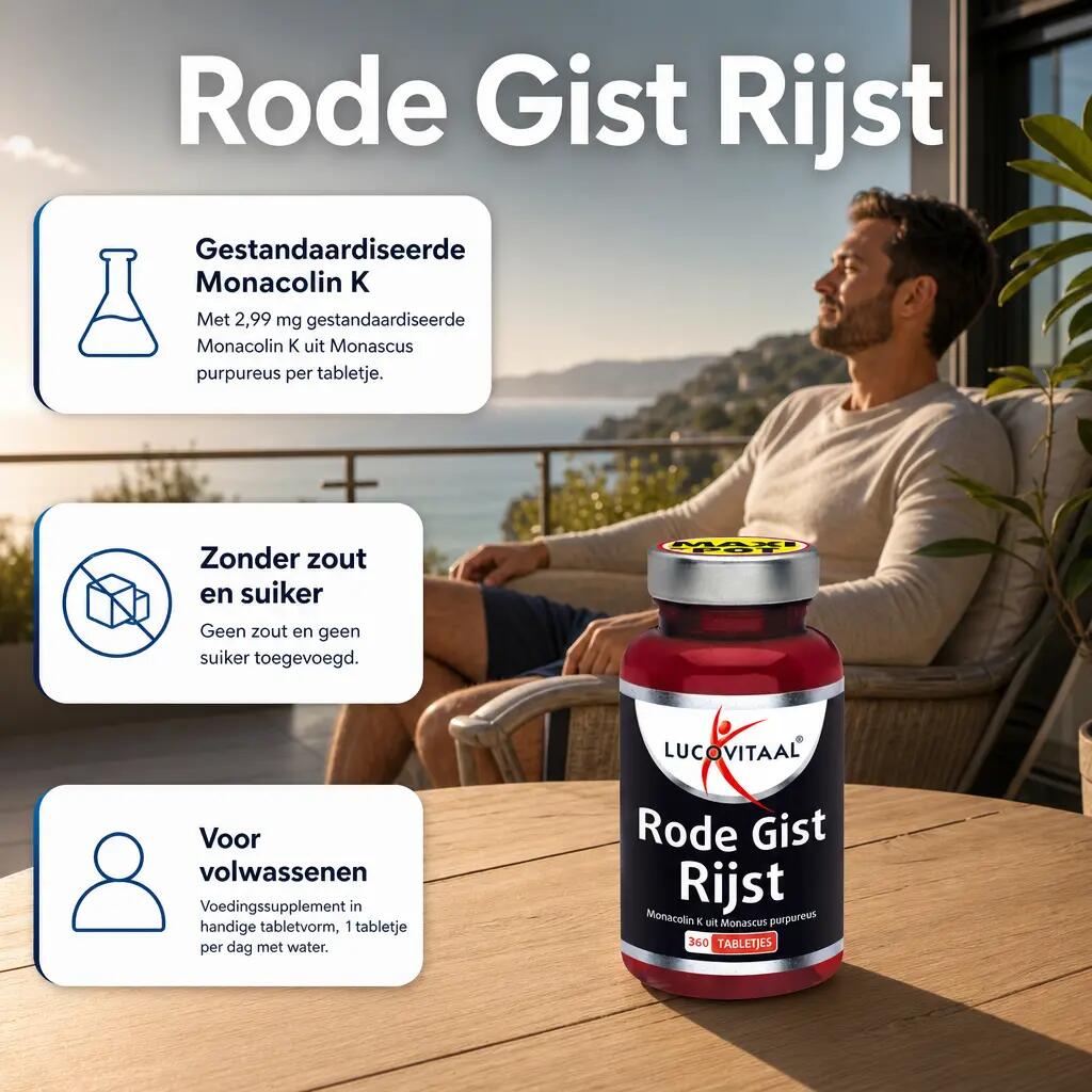 Lucovitaal Rode Gist Rijst 360 tabletjes 2/5
