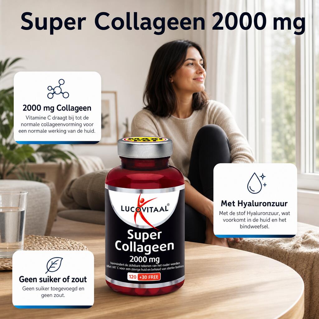 Lucovitaal Super Collageen 2000 mg 150 tabletten 2/5