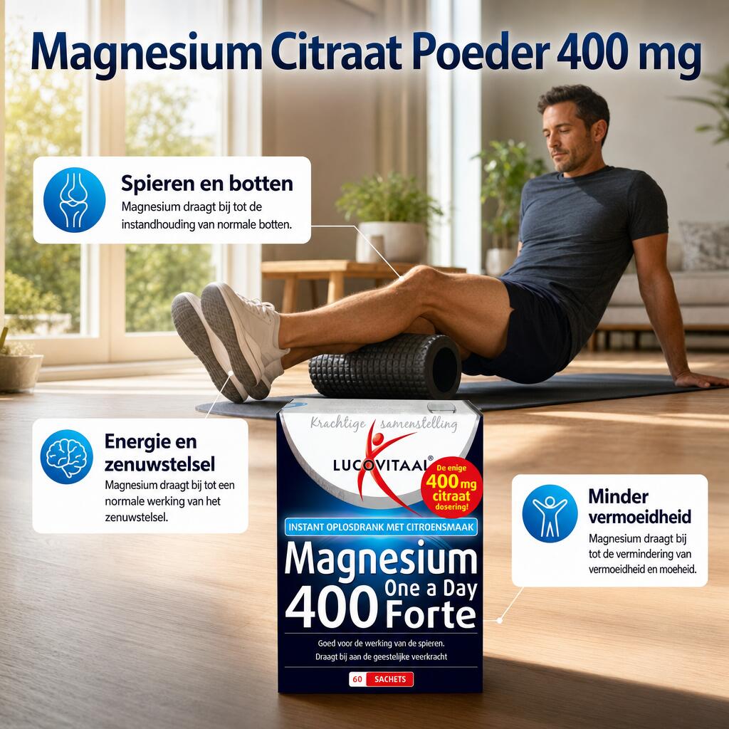 Lucovitaal Magnesium Citraat Poeder 400 mg 60 sachets 2/5