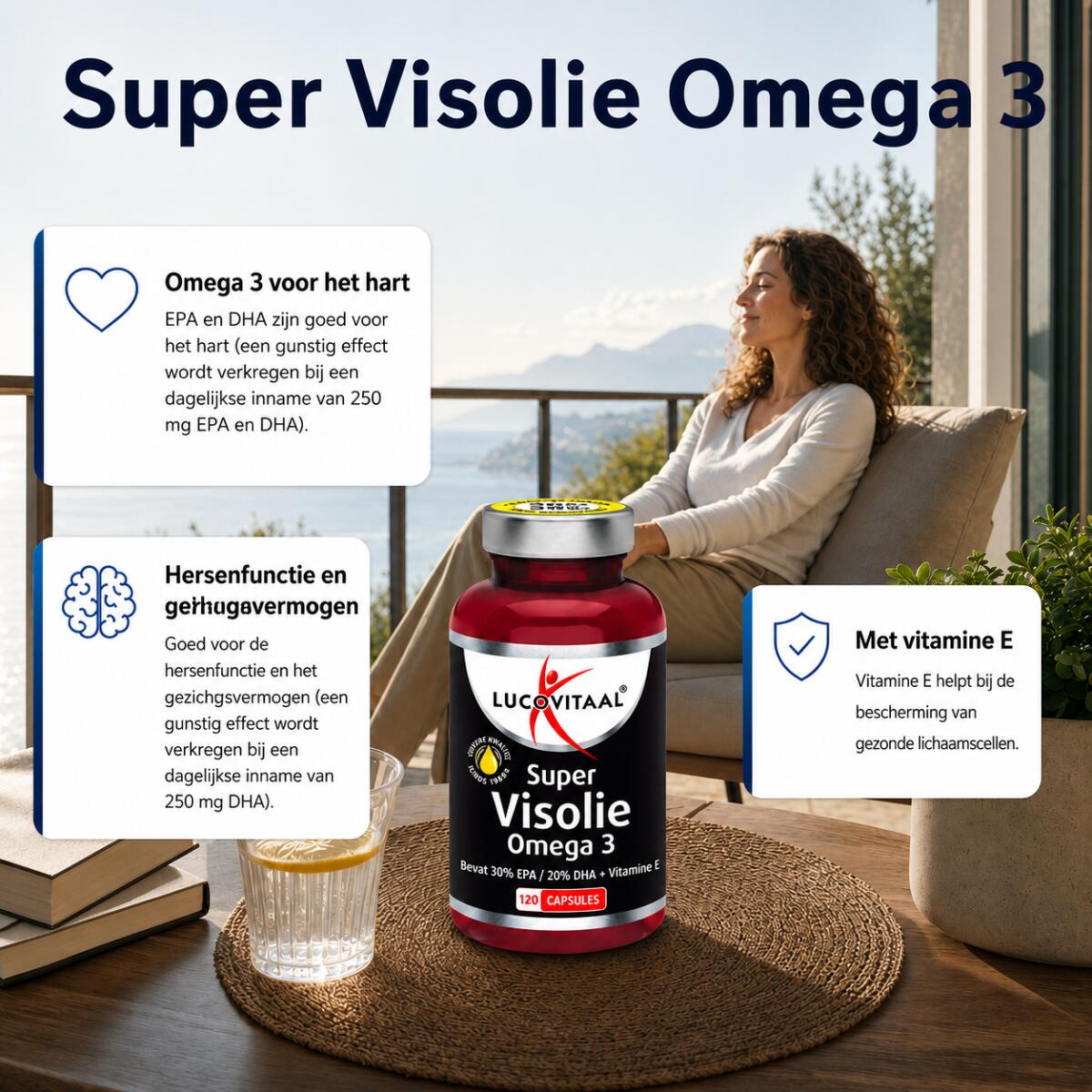 Lucovitaal Super Visolie Omega 3 120 capsules 2/5