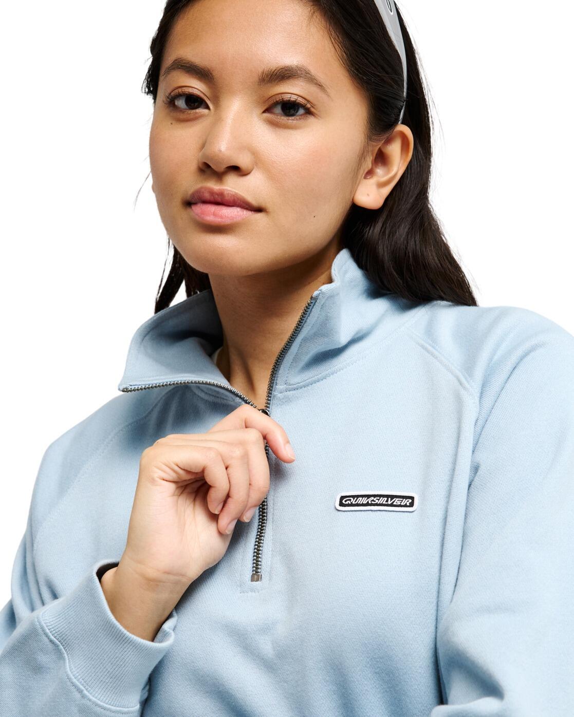 Sweater met 1/4 rits CORONET PEAK Blau Dames 4/4