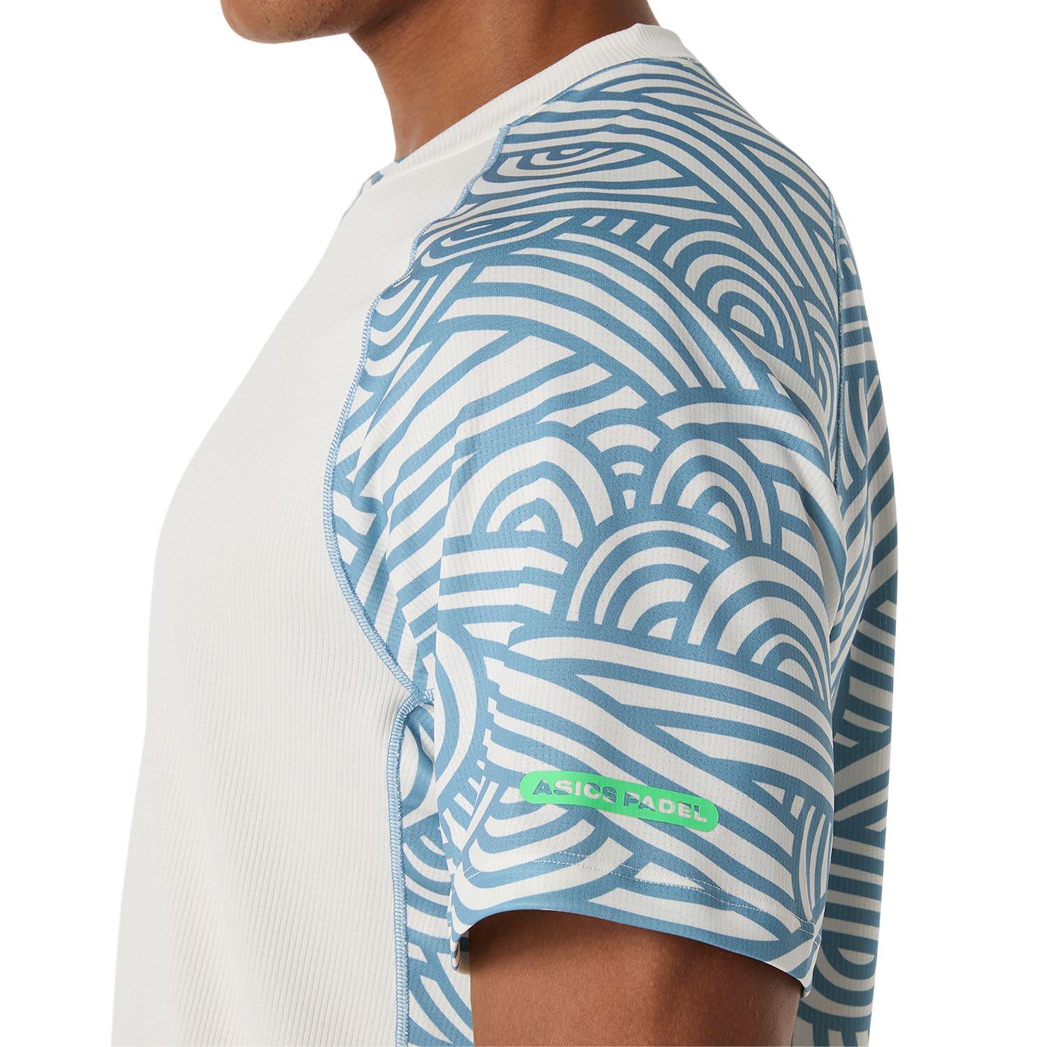 CAMISETA ASICS PADEL COURT ALL OVER PRINT SS TOP 2041A385 100 S 4/4