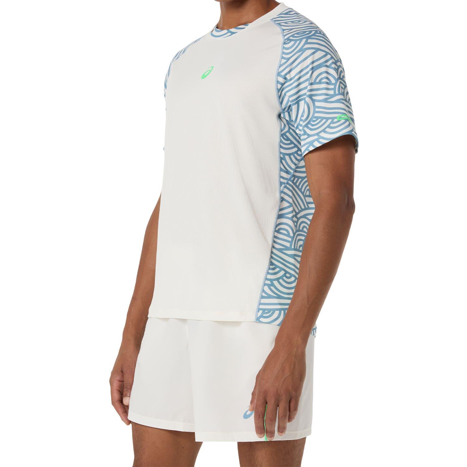 CAMISETA ASICS PADEL COURT ALL OVER PRINT SS TOP 2041A385 100 S 2/4
