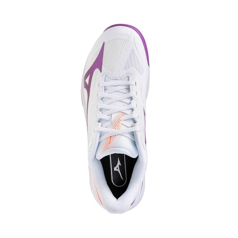 Mizuno Wave Exceed Court Clay Court Blanco/morado Mujer
