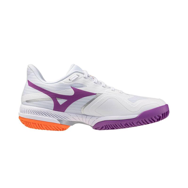 Mizuno Wave Exceed Court Clay Court Blanco/morado Mujer