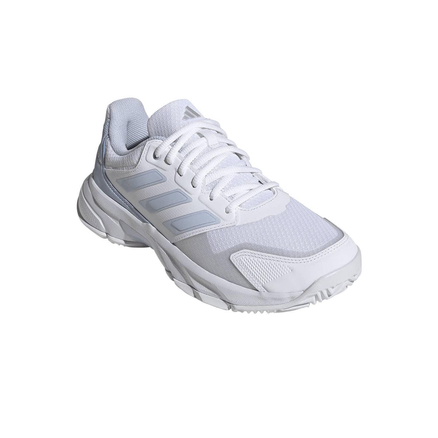 Adidas Courtjam Contrôle 3 Blanc/bleu Femme Ki0791 2/6