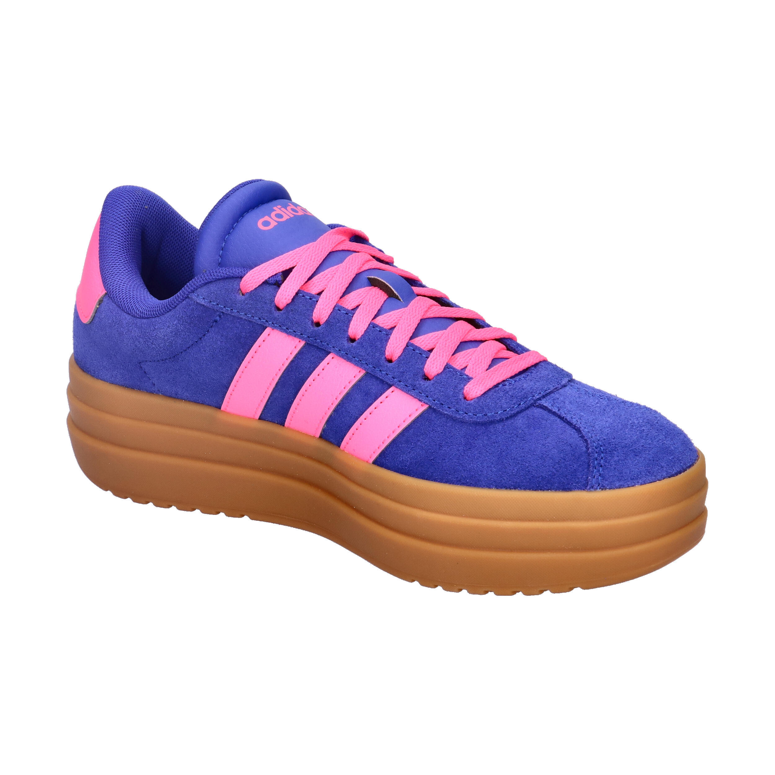Adidas Damen VL COURT BOLD Plateau Sneaker Frauen Schuh KH9462 Blue/Pink 8/14