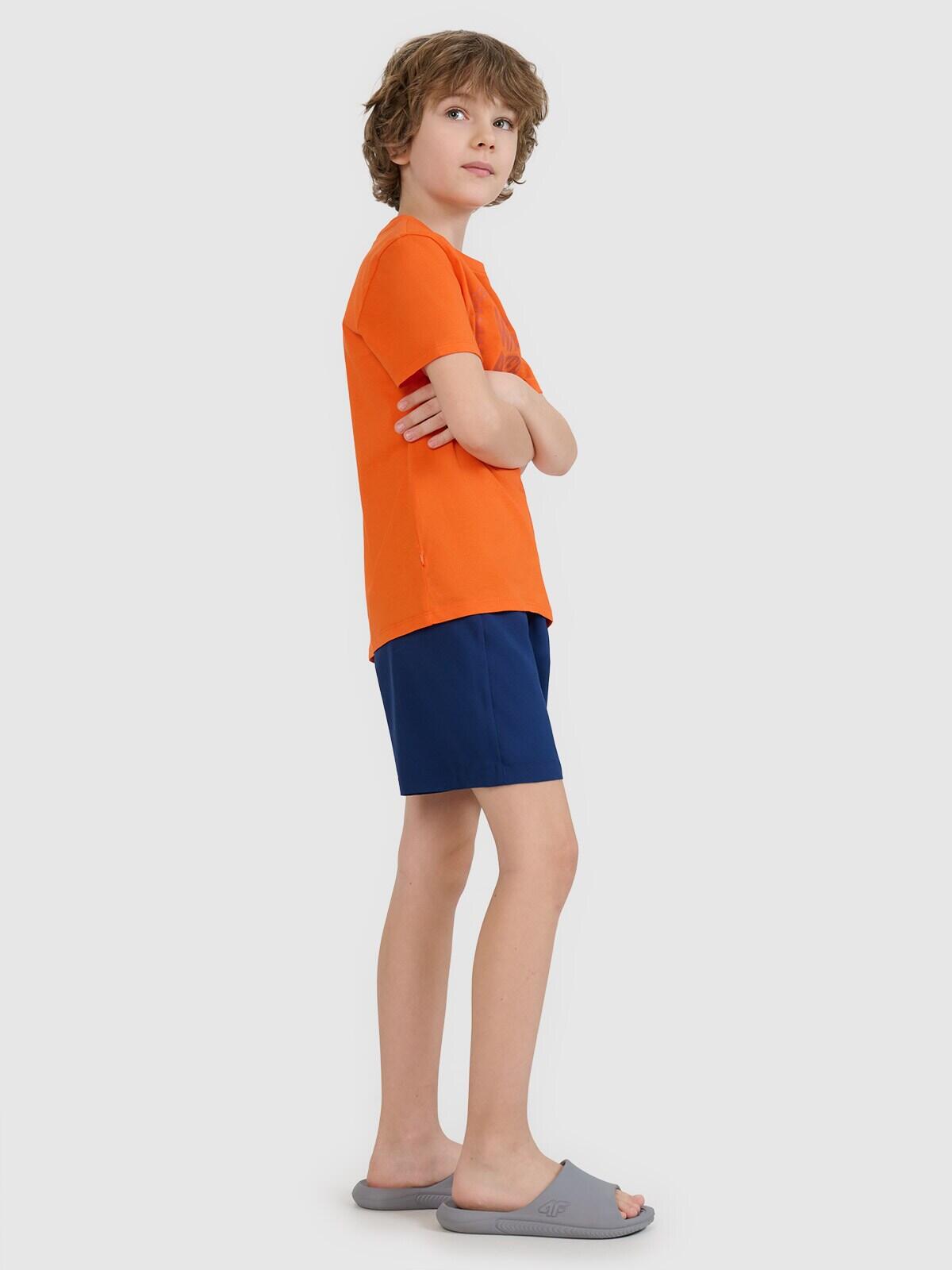 Spodenki plażowe boardshorty chłopięce 4F 4FJRMM00UBDSM110 3/6