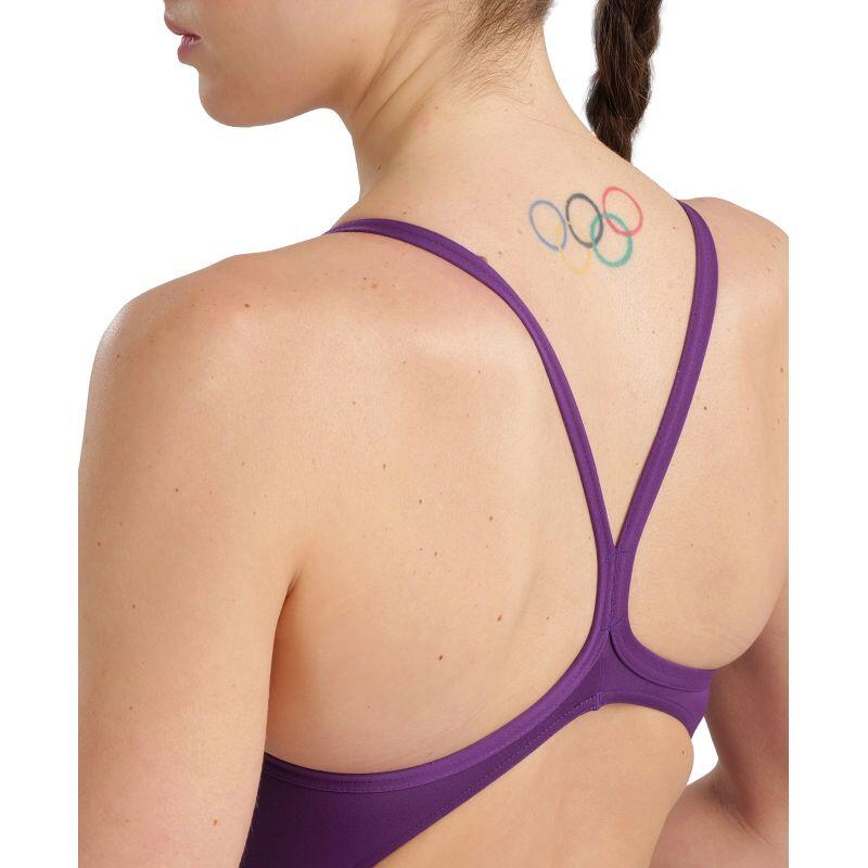 Strój kąpielowy Arena Plum Lightdrop Back 4/5