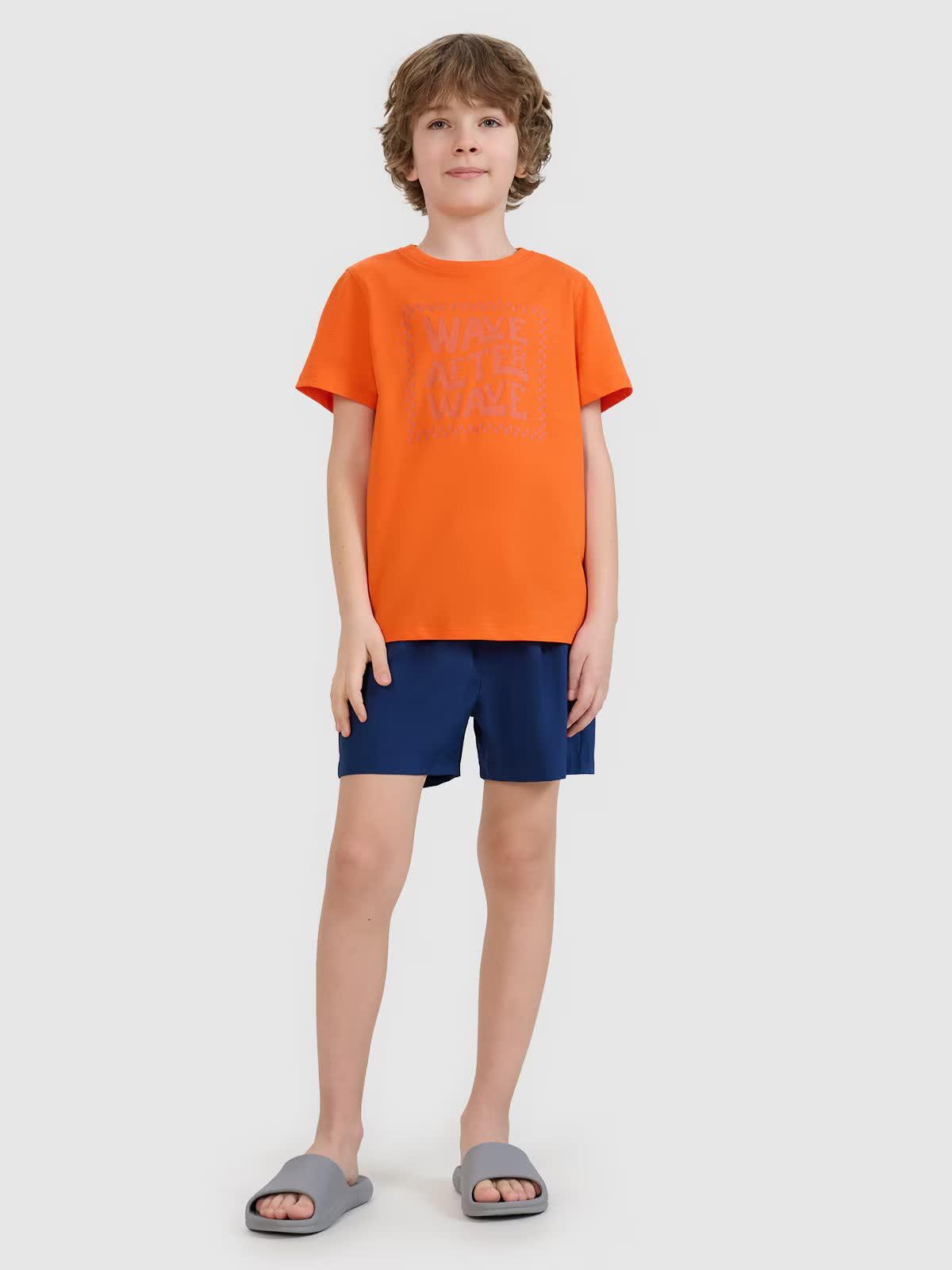 Spodenki plażowe boardshorty chłopięce 4F 4FJRMM00UBDSM110