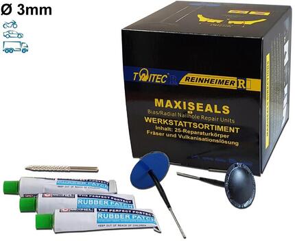 Kit de réparation pneus Reinheimer Maxi-Seal M3 3 mm, 20 pièces