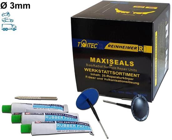 Kit de réparation pneus Reinheimer Maxi-Seal M3 3 mm, 20 pièces