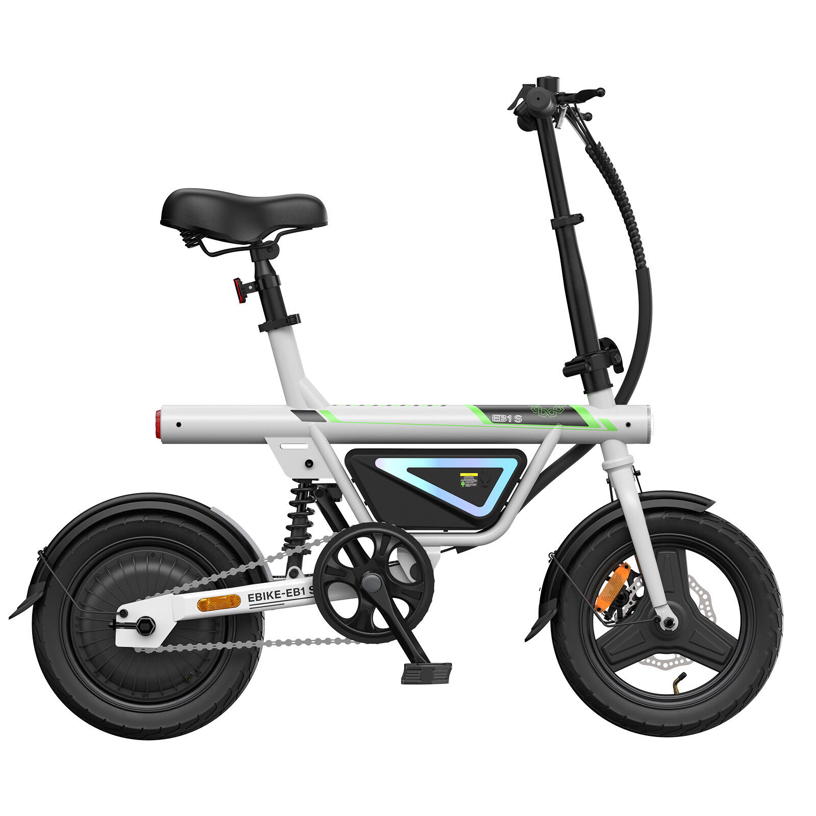 iScooter EB1S Bicicletă electrică Pedelec de 14 inch, control prin aplicație