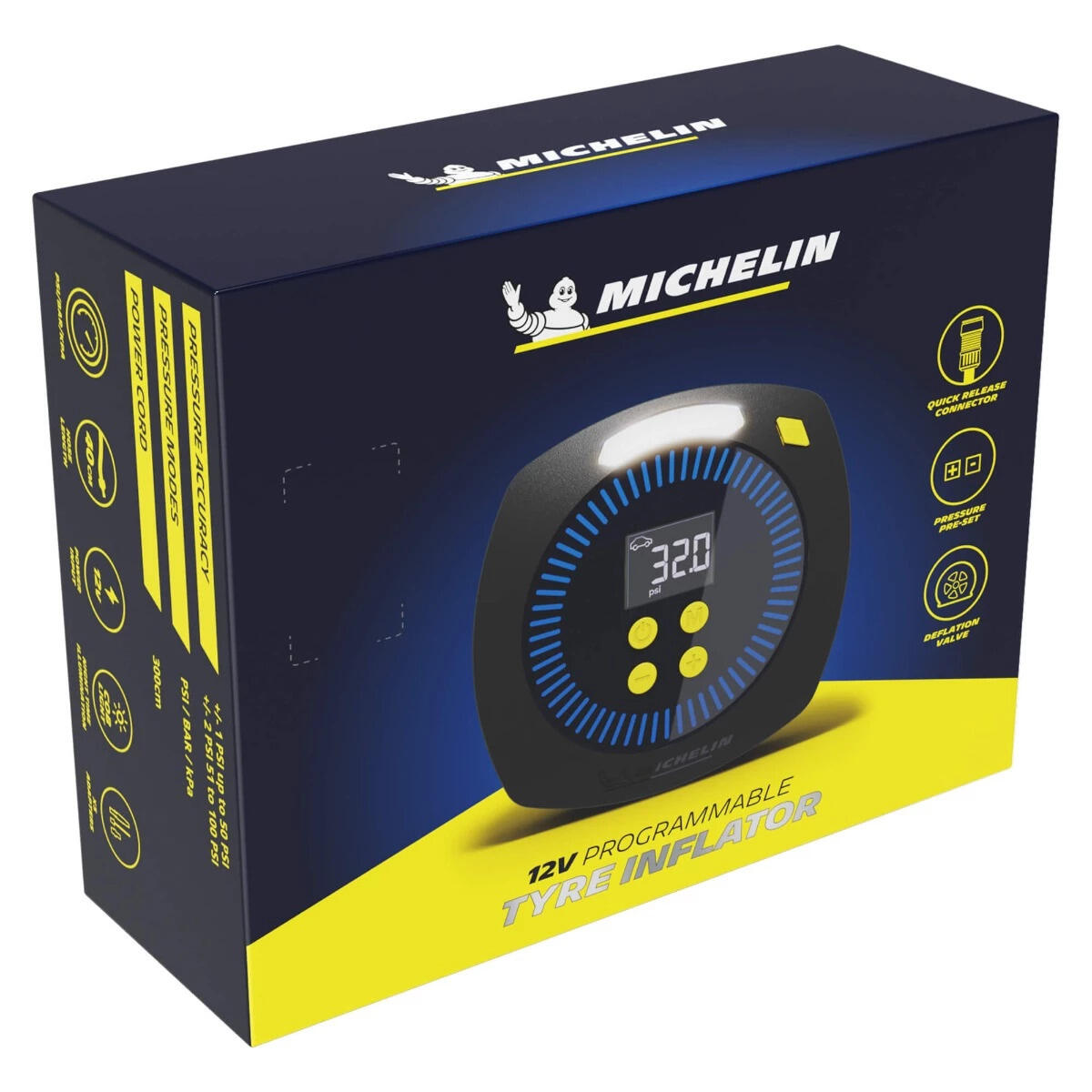 Pompka elektryczna rowerowa Michelin do 100 PSI programowalna 8/8